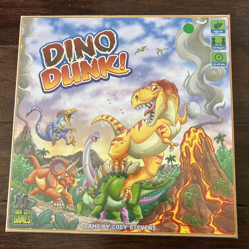 NEW Dino Dunk Board Game Twin City Games By Cody Stevens SEALED